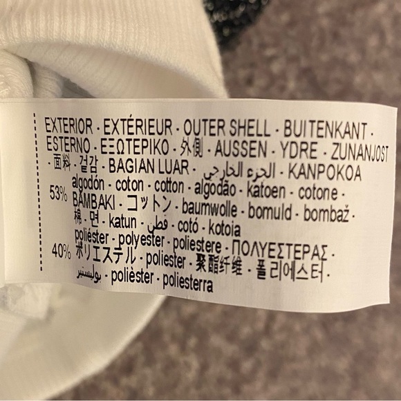 ZARA Women's Layered Top White w/ Black Metallic Sequined Mesh Size M - NWT $39 - Picture 14 of 15